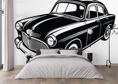 vintage racing car design Wall mural