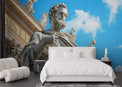 Renaissance Sculpture of Apostle Paul with a Sword Wall mural