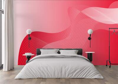 Title: Abstract wave blend lines on transparent background. Design for banner, wallpaper, background and many more. Undulate Grey Wave Swirl, frequency sound wave, twisted curve lines with blend effec Wall mural