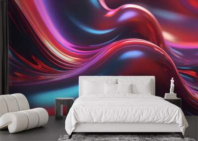 abstract background, background, abstract background with waves Wall mural