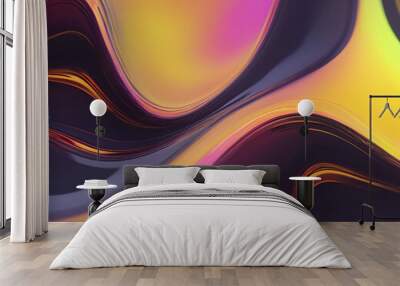 abstract colorful background, abstract colorful wave background, abstract colorful wave Wall mural