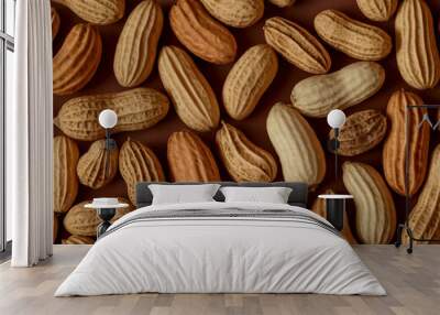 background of almonds, close up of almonds, almonds Wall mural