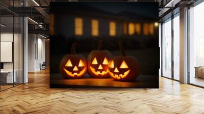 jack o lantern, halloween jack o lantern, halloween jack o lantern pumpkin Wall mural