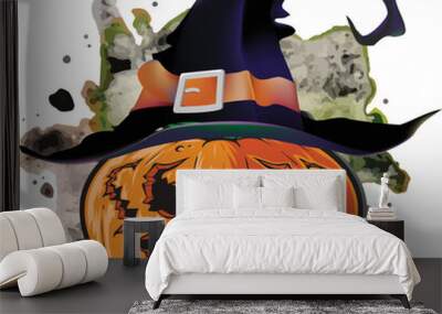 Halloween pumpkin  vector design Wall mural