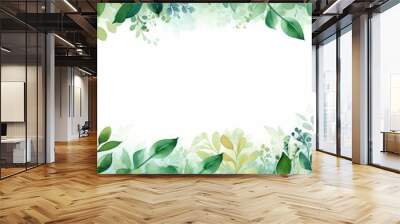 Spring leaves copy space background Wall mural