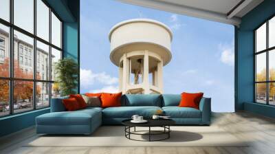 Water tower with  blue sky Wall mural