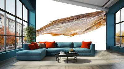 Dried fish Chekhon. Isolated object on a transparent background. Element for design and layout Wall mural