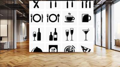 Icons for the kitchen Wall mural