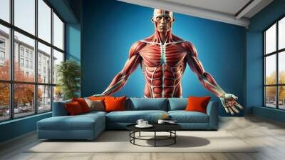 3d rendered illustration of a body front viiew Wall mural