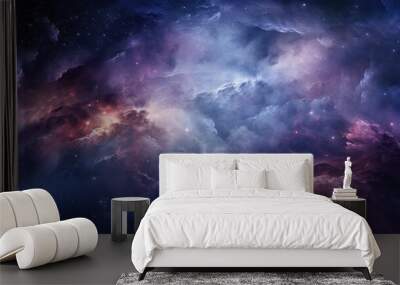 beautiful space, galaxy background Wall mural