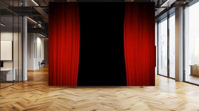  Red stage curtain background Wall mural