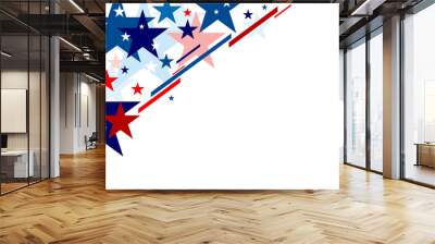 Abstract USA background design independence day banner vector illustration Wall mural