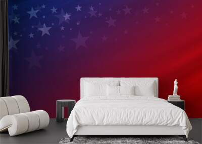 Abstract USA or America banner background illustration Wall mural