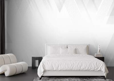 Abstract white and gray background vector illustration Wall mural