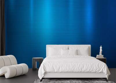 Blue metal texture background vector illustration Wall mural