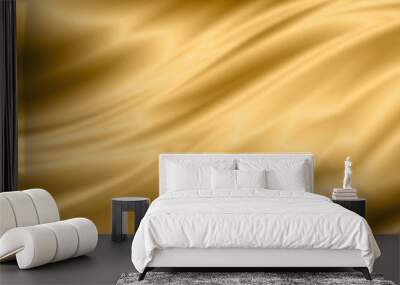 Gold luxury fabric background with copy space Wall mural