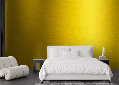 Gold metal texture background with copy space Wall mural