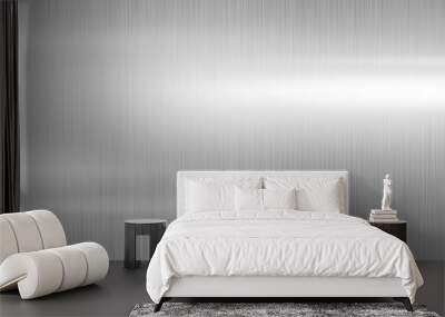 Silver metal texture background design Wall mural