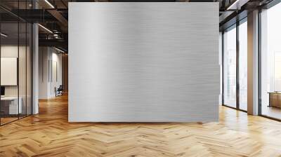 Silver metal texture background design Wall mural