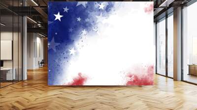 USA background with copy space vector illustration Wall mural