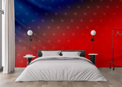 USA banner background design with copy space Wall mural