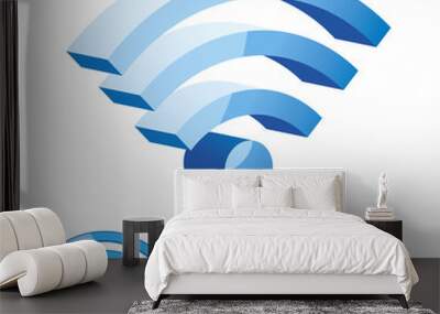 Wifi symbol design Wall mural