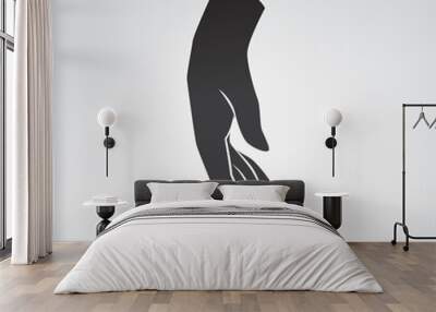 Hand vector icon. Wall mural