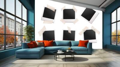 Polaroid photo set. Vector art. Wall mural