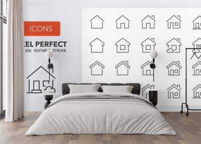 home line icons 256 x 256 Wall mural