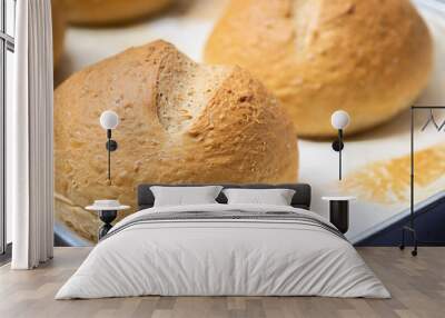 freshly baked bread Wall mural