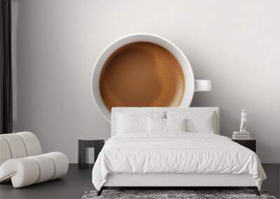 coffee cup empty mockup top view Wall mural