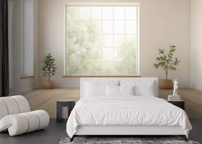 Empty light room interior Wall mural