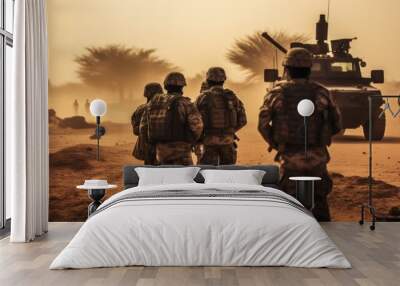 Military force in Africa Wall mural