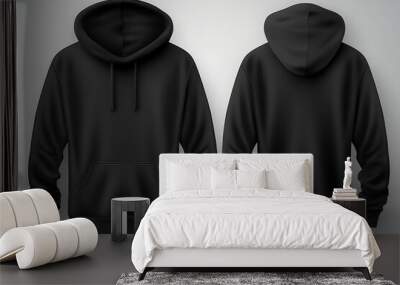 Set of hoodie isolated Wall mural