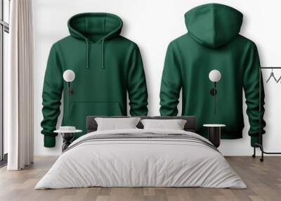 Set of hoodie isolated Wall mural