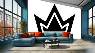 crown icon glyph style Wall mural