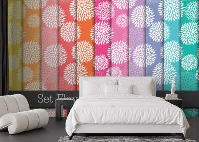 set floral seamless pattern Wall mural