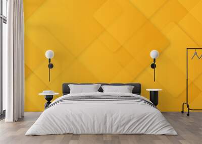 Abstract modern orange and yellow pattern geometric luxury gradient line background random square shape design. 3d shadow effects, modern design template background. layered geometric triangle shapes. Wall mural