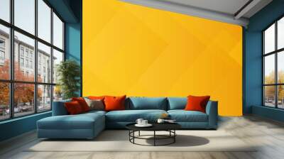 Abstract modern orange and yellow pattern geometric luxury gradient line background random square shape design. 3d shadow effects, modern design template background. layered geometric triangle shapes. Wall mural