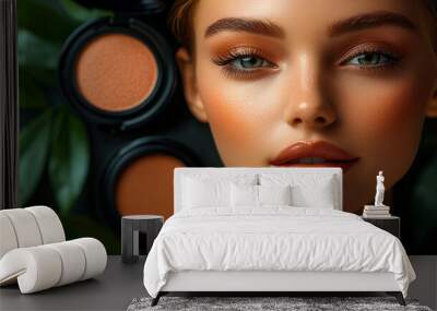 colorful cosmetics bg Wall mural