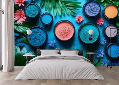 colorful cosmetics bg Wall mural