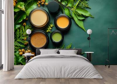 Commercial photos of cosmetics without text Wall mural