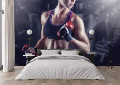 Athletic girl Wall mural