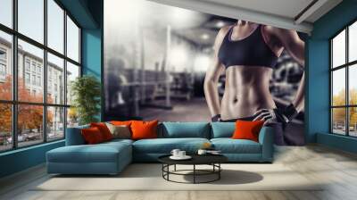 Athletic girl Wall mural