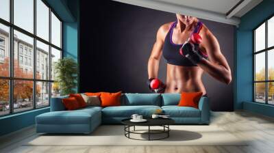 Athletic girl Wall mural