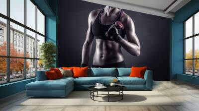 athletic girl Wall mural