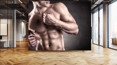 Muscular man Wall mural