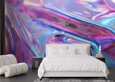 holographic colors,minimal art concept Wall mural