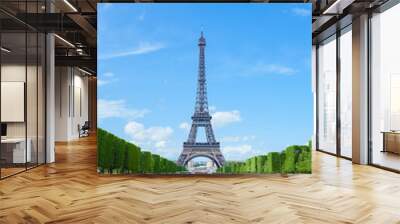 Photo Eiffel tower in sunny day. Paris. France. Wall mural