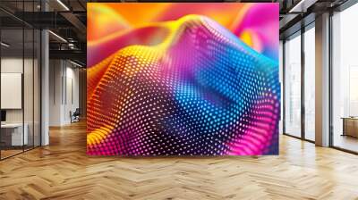 Mesh backdrop with bright colors Wall mural